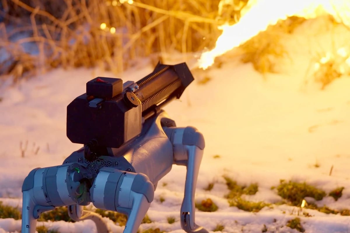 The Thermonator flame-throwing robodog